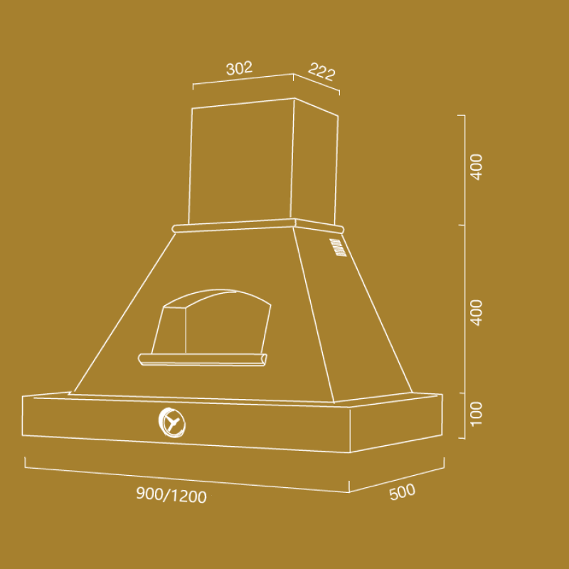 Cappa cucina rustica bianca GIADA con cornice in legno intarsio compre –  WebMarketPoint