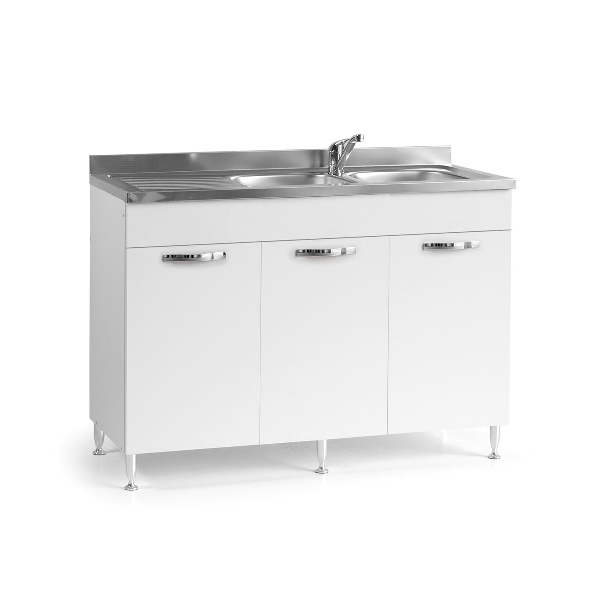 MOBILE CUCINA COMPONIBILE CM 80 BIANCO SCOLAPIATTI LAVELLO SOTTOLAVELLO  CASSETTI