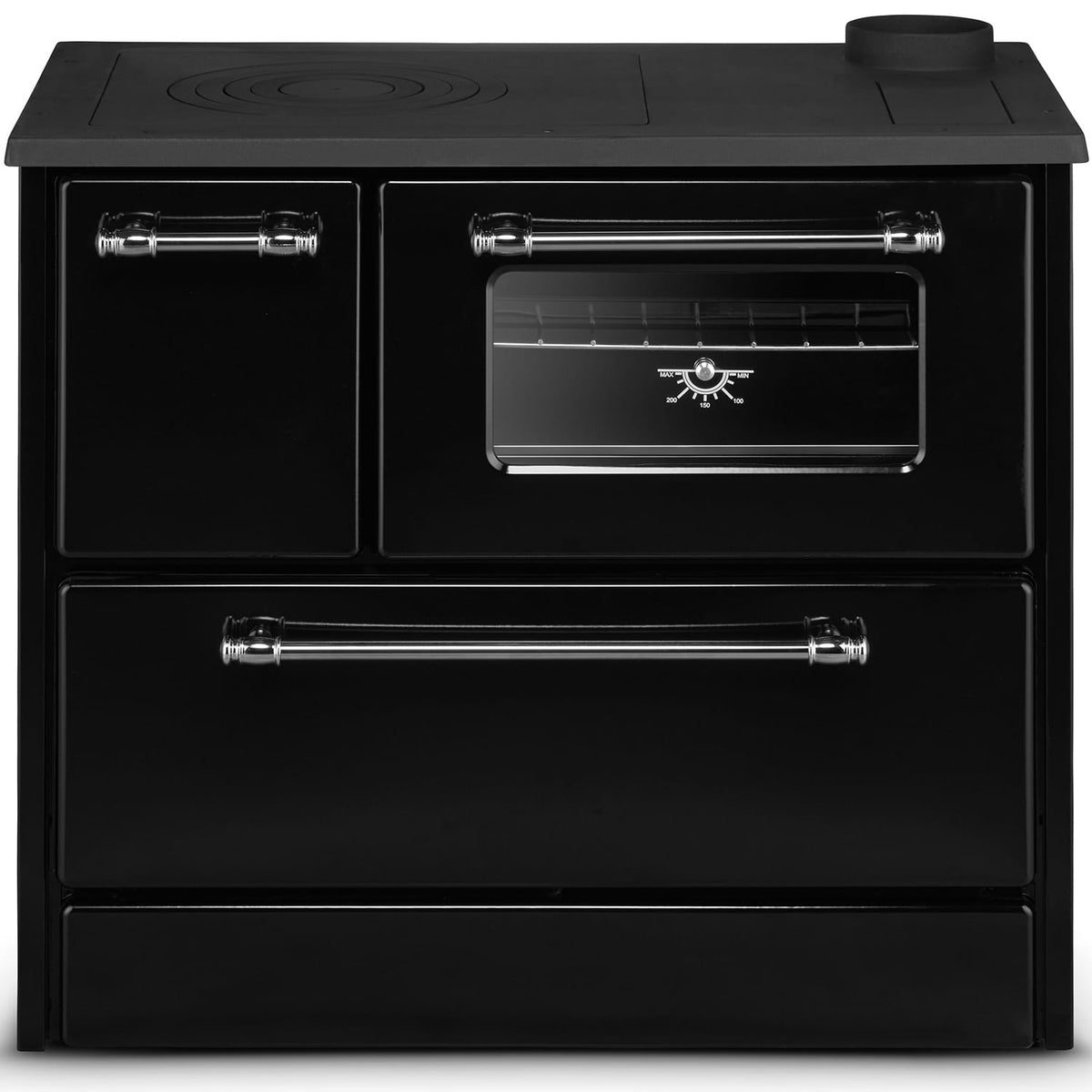 Cucina a Legna Stufa 9 Kw Nera Beatrice - Dimensioni 87x51x79 cm –  WebMarketPoint