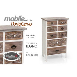 Cassettiera mini in legno cm 40 x 20 x 28 h – WebMarketPoint