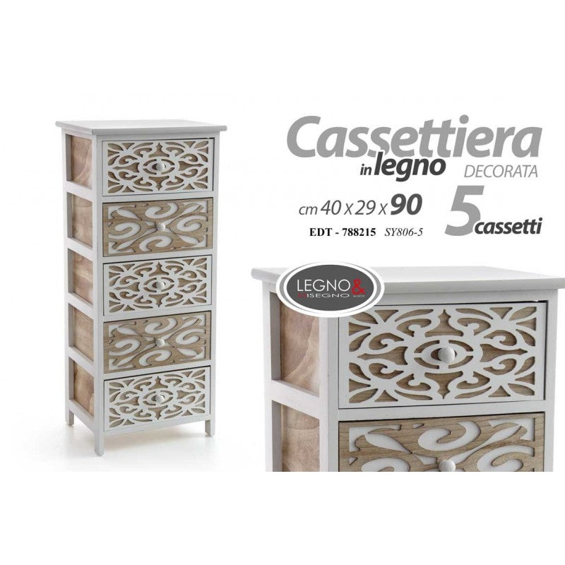 Cassettiera mini in legno cm 40 x 20 x 28 h – WebMarketPoint