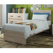 Letto singolo per camera colore Olmo cm 200x85xH 98