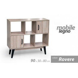 Mobile Ingresso Moderno in Truciolare, Bianco, 125x35x184 cm