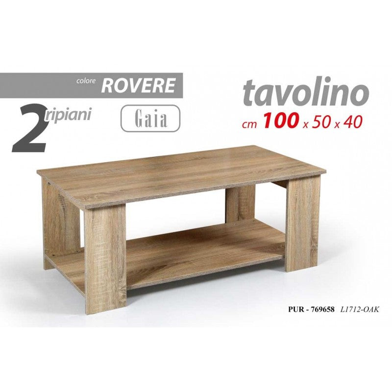 Tavolino salotto legno e metallo - Lancaster