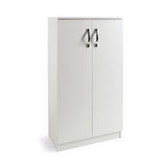 Armadio scarpiera multiuso Bianco in legno nobilitato 2 ante h130x71x3 –  WebMarketPoint