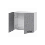 Pensile scolapiatti per cucina grigio cemento con 2 ante Cm 80x32xH 72 –  WebMarketPoint